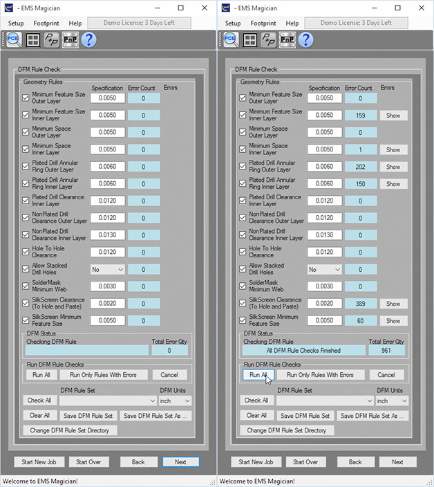Perform custom dfm rule checks