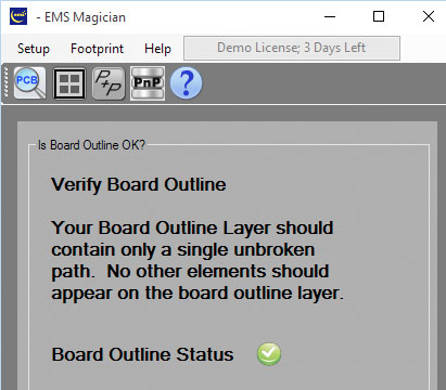 Verify pcb outline