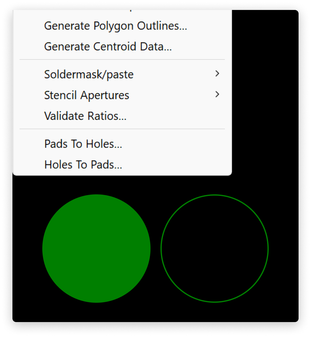 Convert pads to drill files